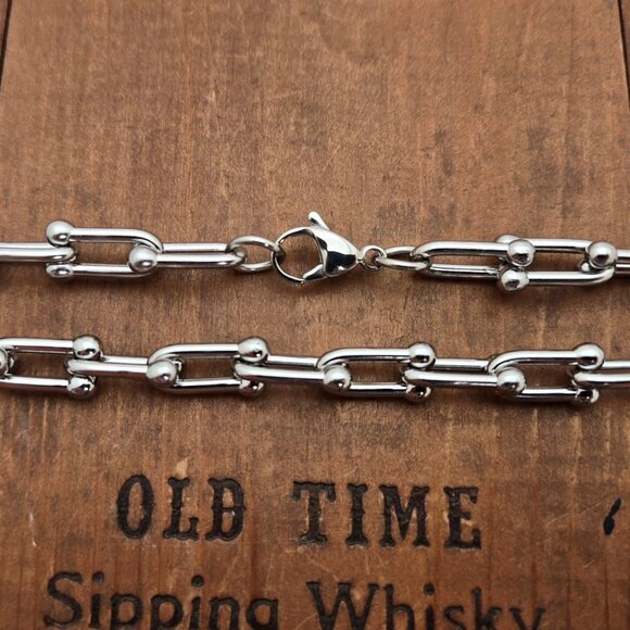 Silver Stainless Steel Necklace Chain - Picture 6 of 7